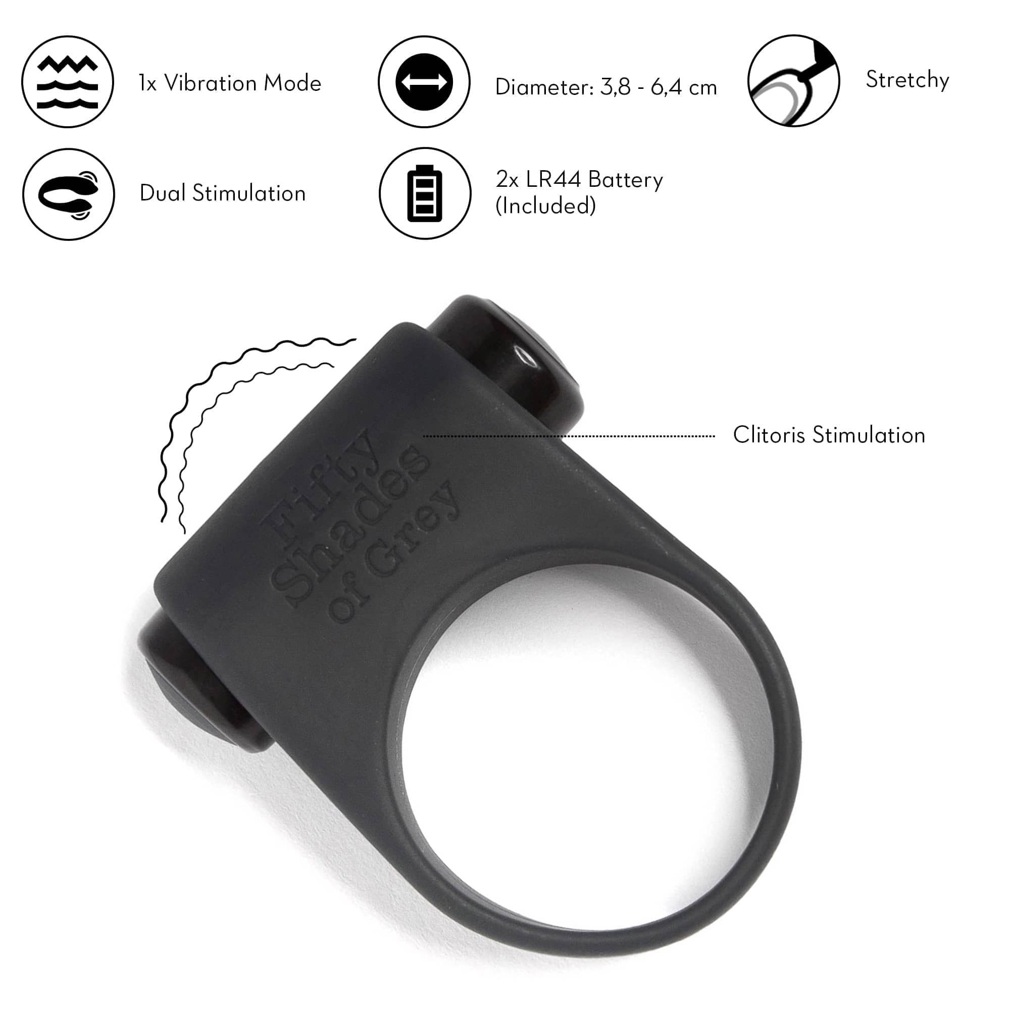 Fifty Shades Feel it Vib Ring Penisringar Fifty Shades Feel it Vib Ring Penisringar