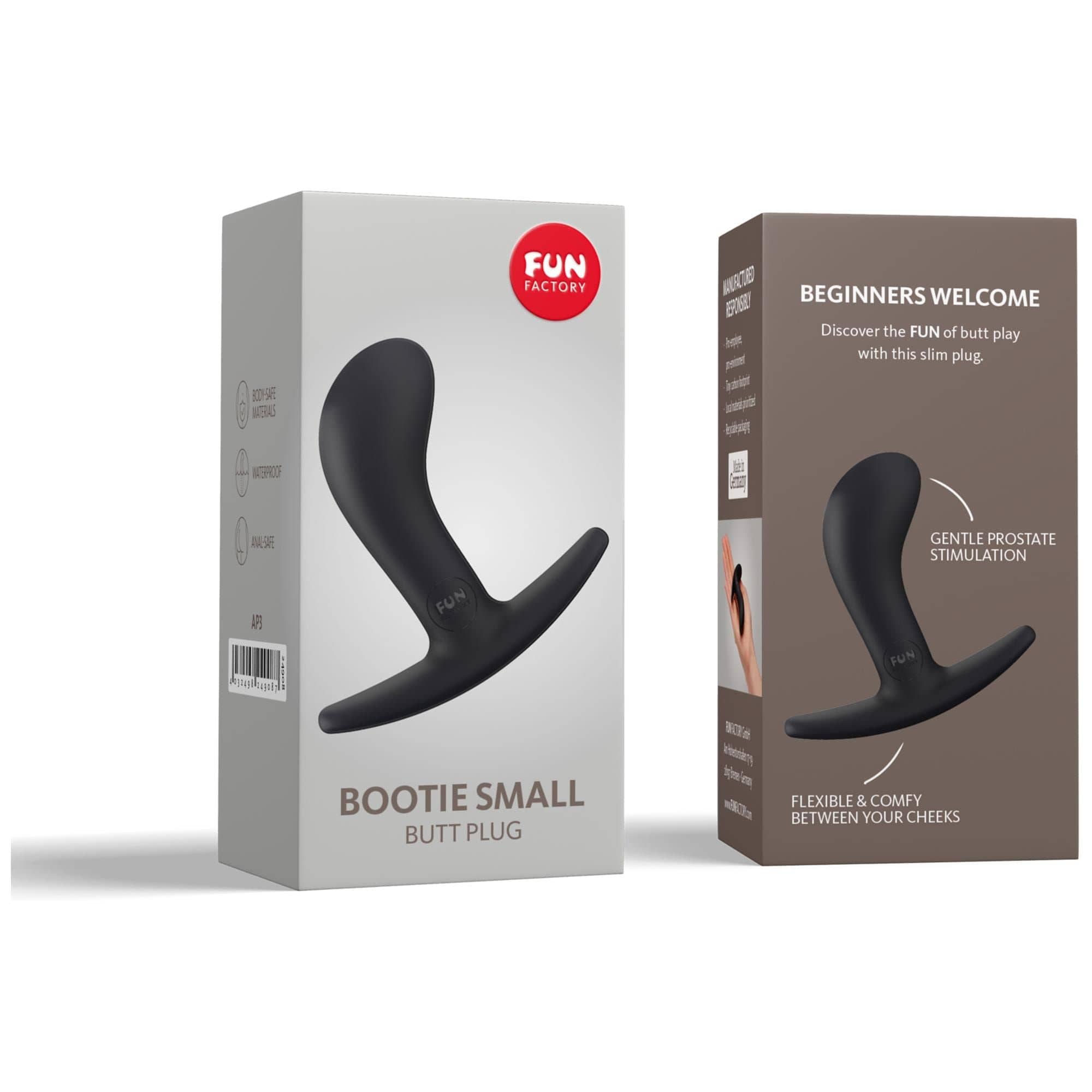 Bootie Buttplug Small Black Analt Bootie Buttplug Small Black Analt