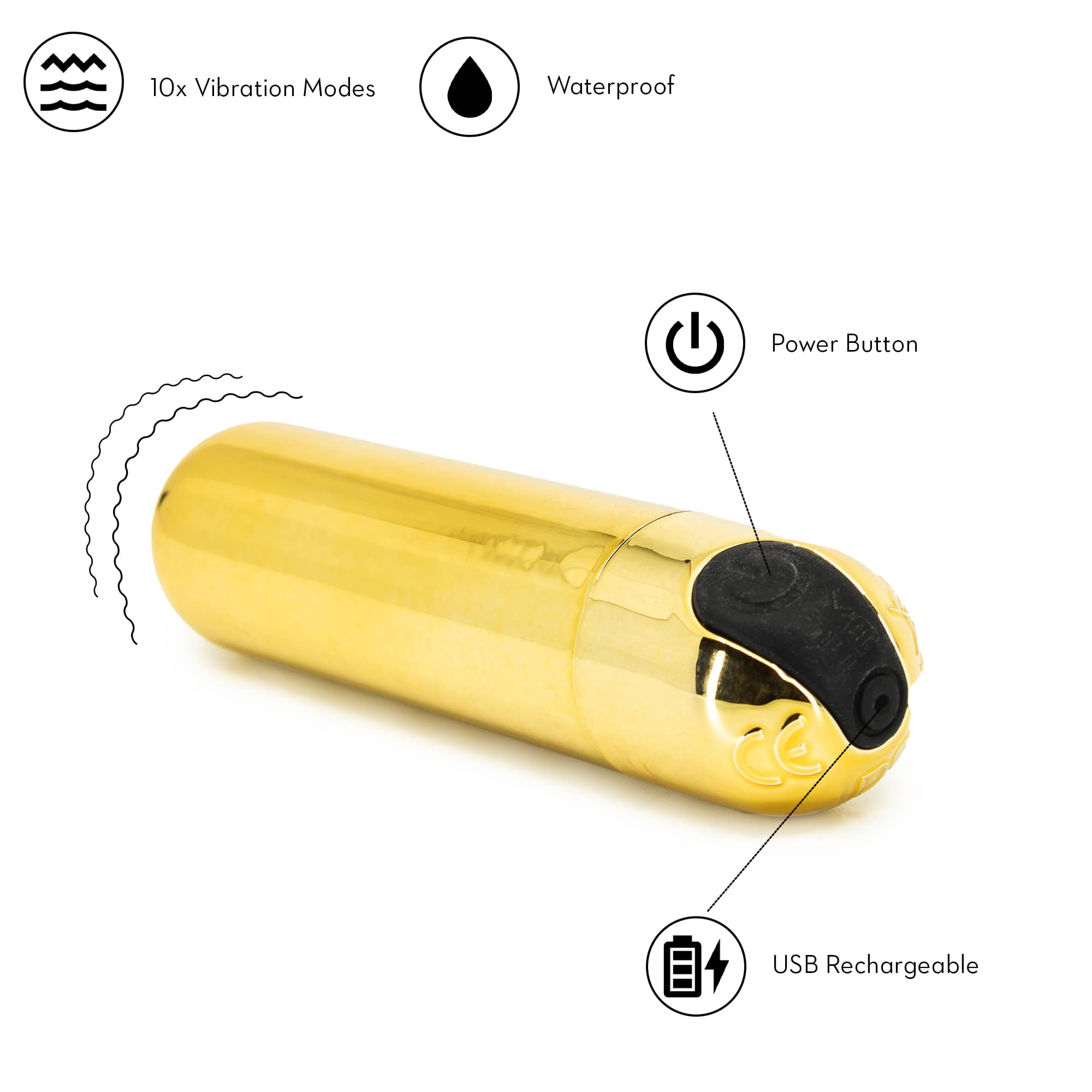 YOU Power Bullet Gold Vibratorer YOU Power Bullet Gold Vibratorer