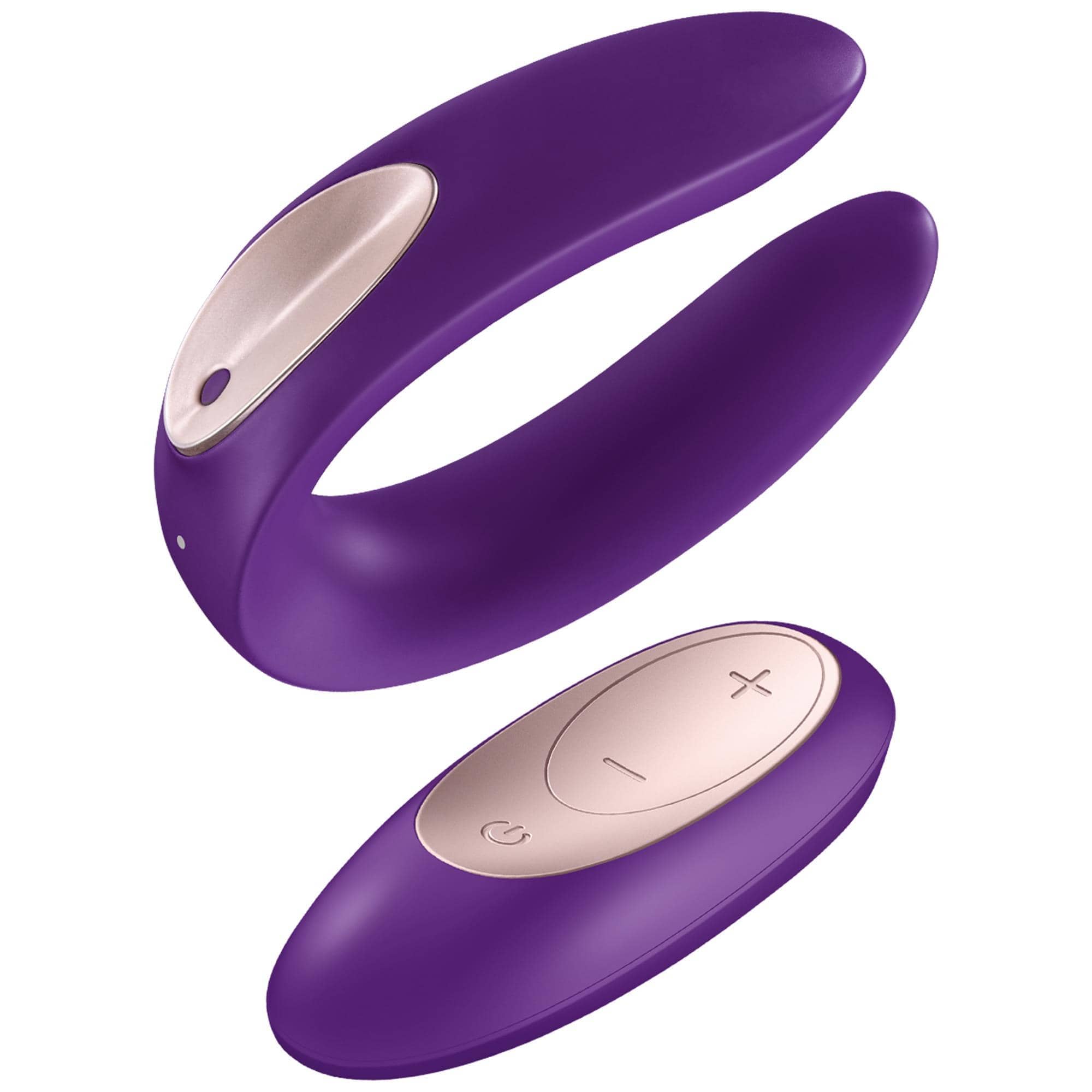Satisfyer Double Plus Remote Partner Vibrator Sexleksaker Satisfyer Double Plus Remote Partner Vibrator