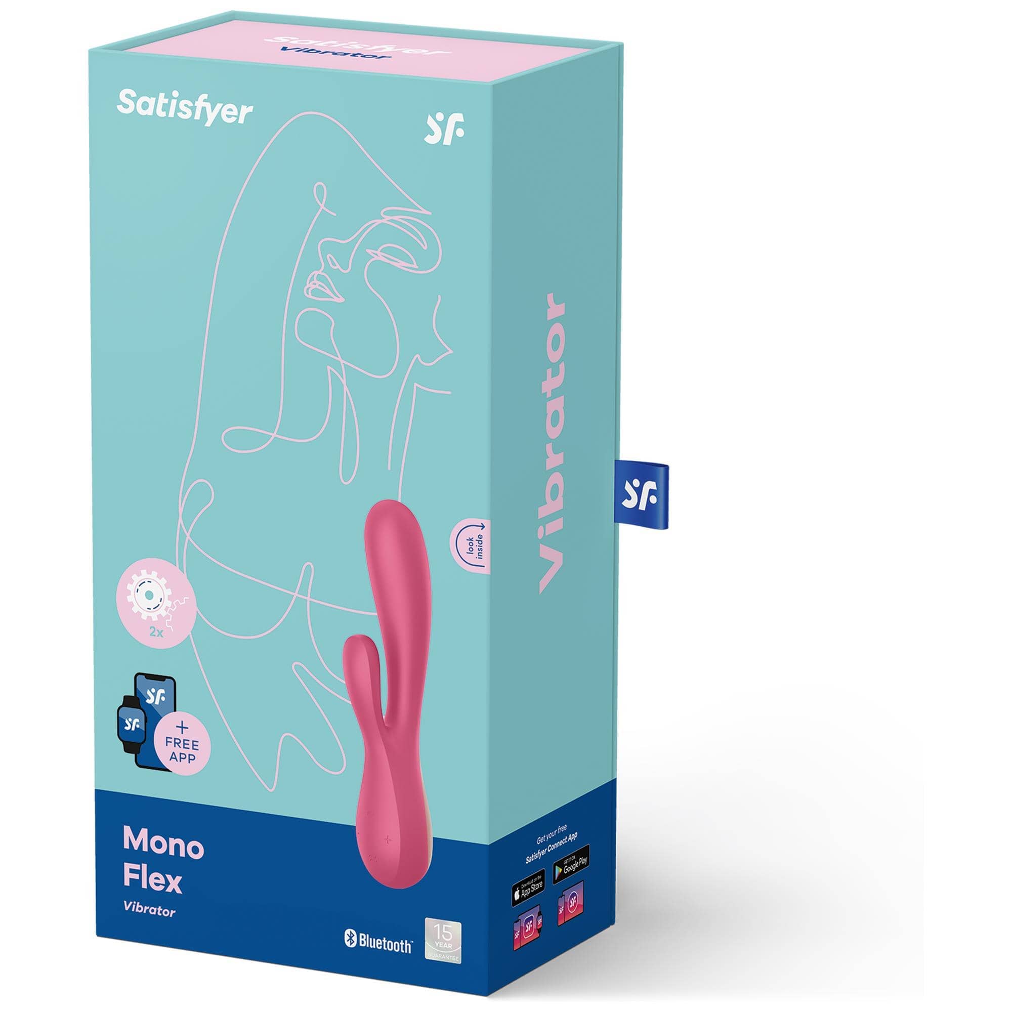 Satisfyer Monoflex Red Appstyrda vibratorer Satisfyer Monoflex Red Appstyrda vibratorer