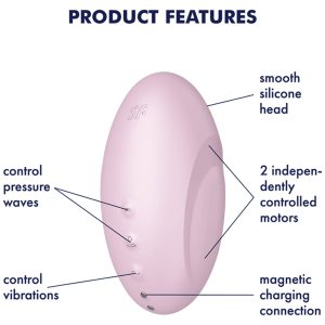 Satisfyer Vulva Lover 3 Pink Lufttrycksvibratorer Satisfyer Vulva Lover 3 Pink Lufttrycksvibratorer