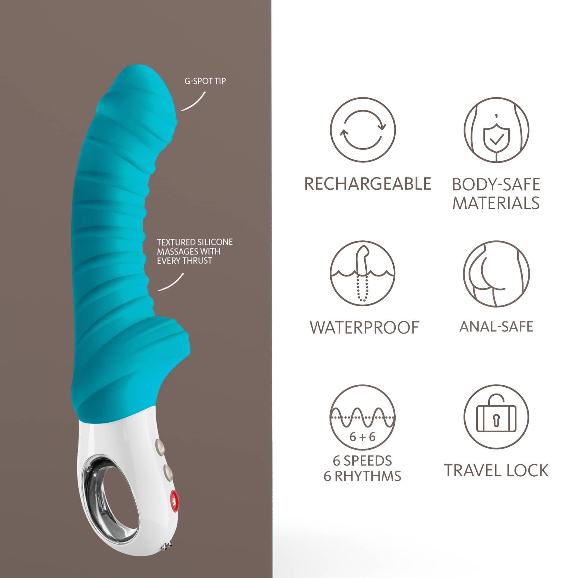 Fun Factory Tiger G5 Turkos Dildos Fun Factory Tiger G5 Turkos Dildos