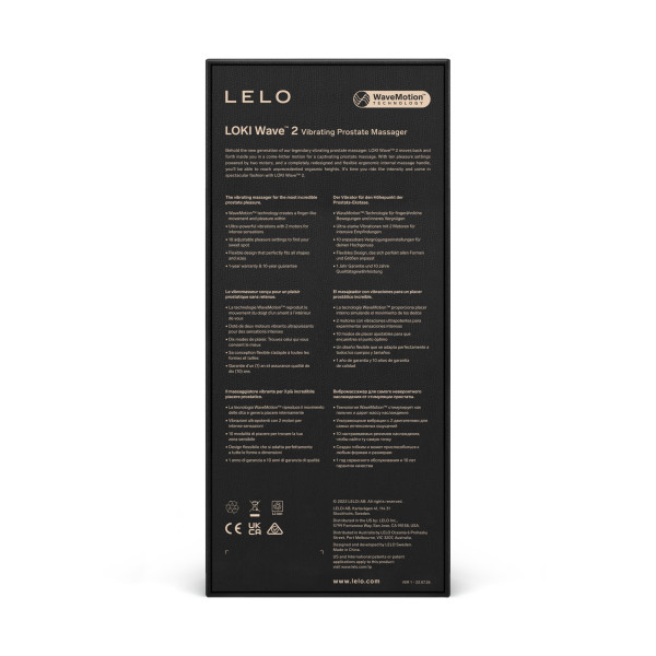 Lelo Loki Wave 2 Black Honom Lelo Loki Wave 2 Black Honom