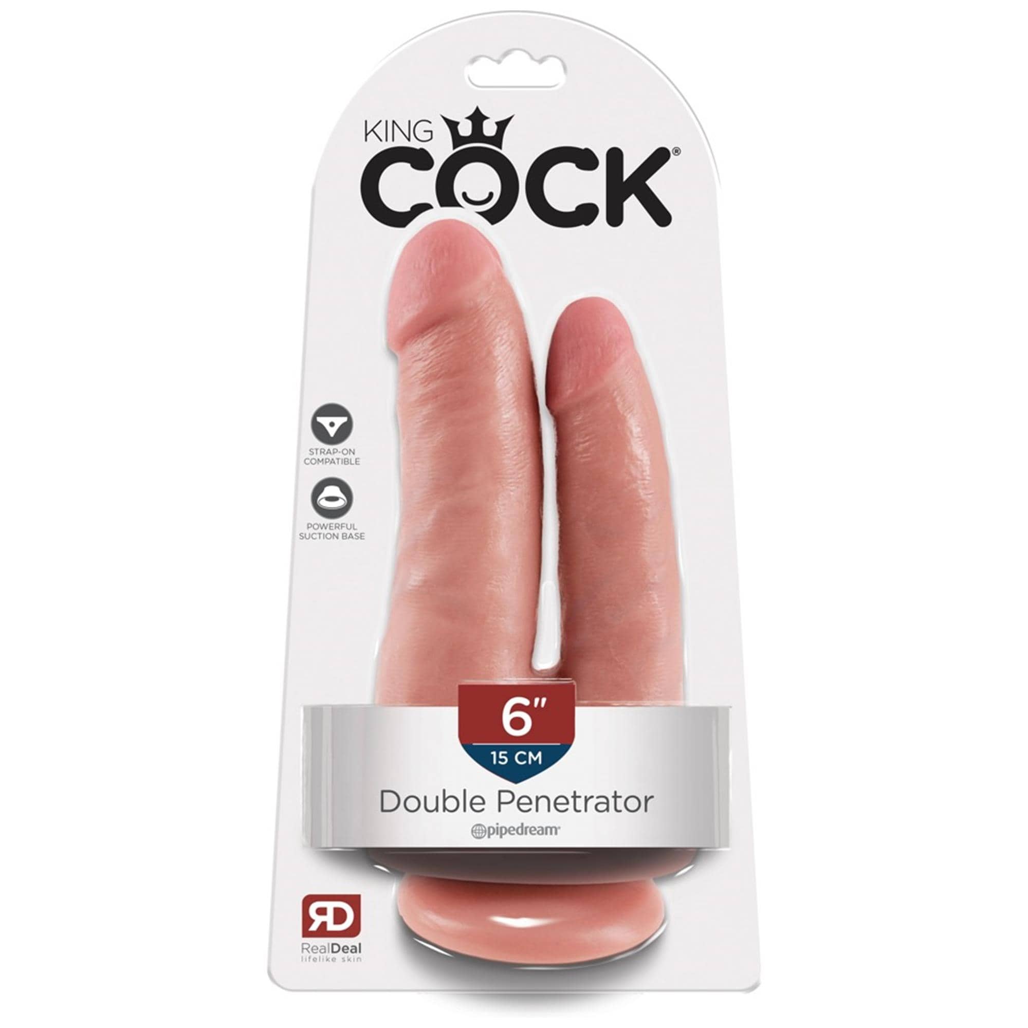 King Cock Double Penetrator Light 8.75in Henne King Cock Double Penetrator Light 8.75in Henne