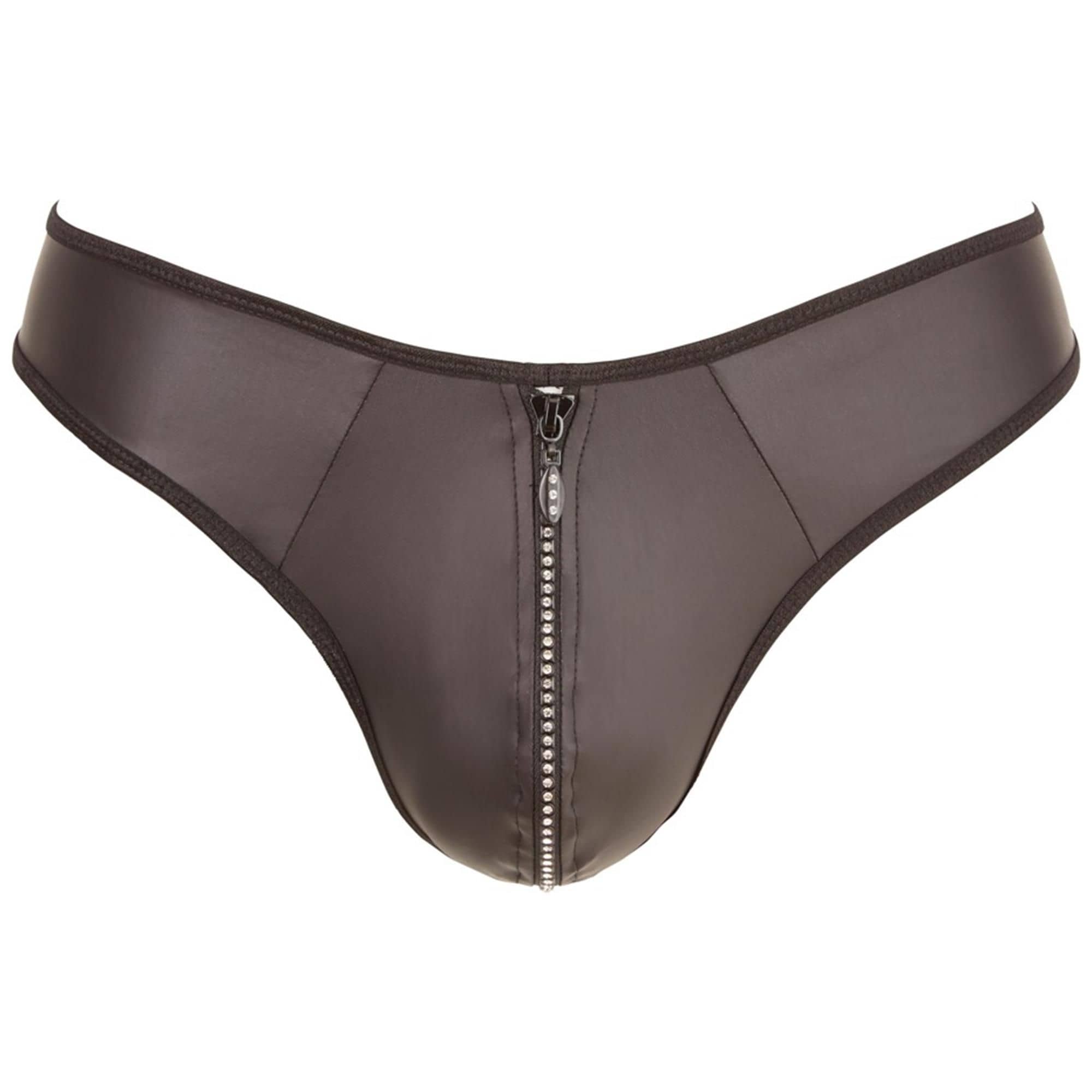 Men’s G-String with Strass Zipper – Svart – M Honom Men’s G-String with Strass Zipper – Svart – M Honom