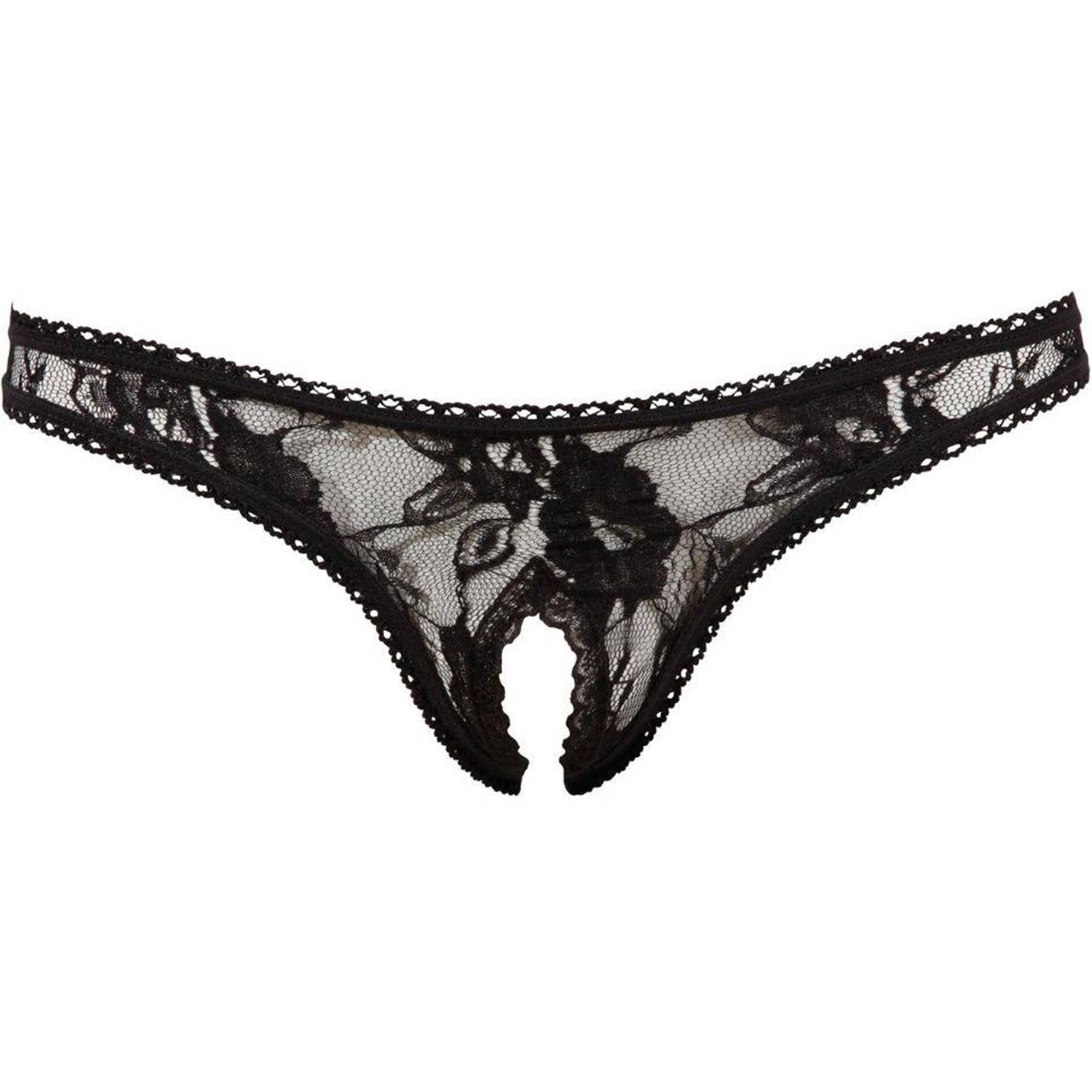 Rio-String Open – Svart – L Henne Rio-String Open – Svart – L Henne