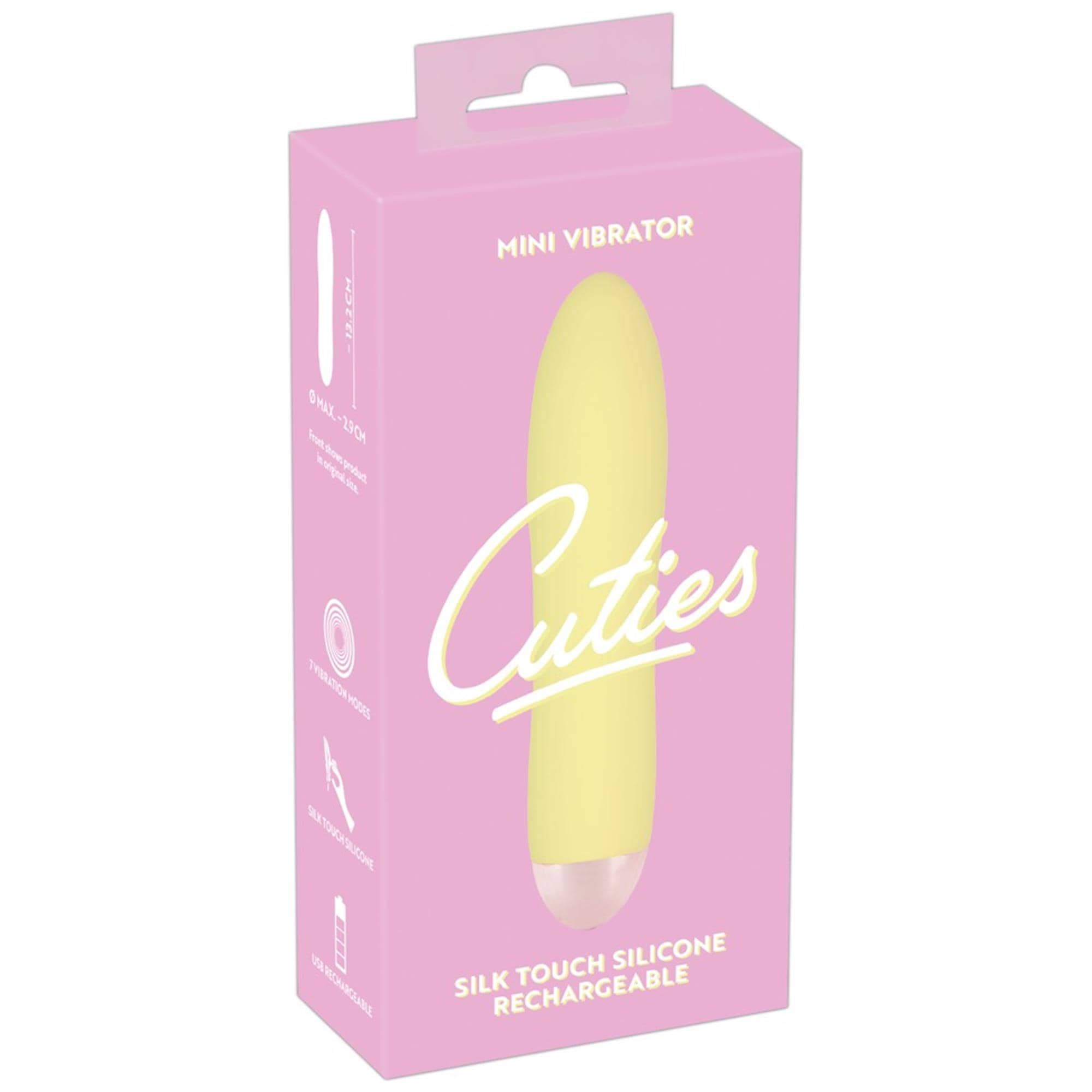 Cuties Mini Vibrator Yellow Sleek Bulletvibratorer Cuties Mini Vibrator Yellow Sleek Bulletvibratorer