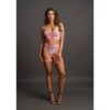 Bra Set With Garters 2pcs - Tie Dye - Onesize