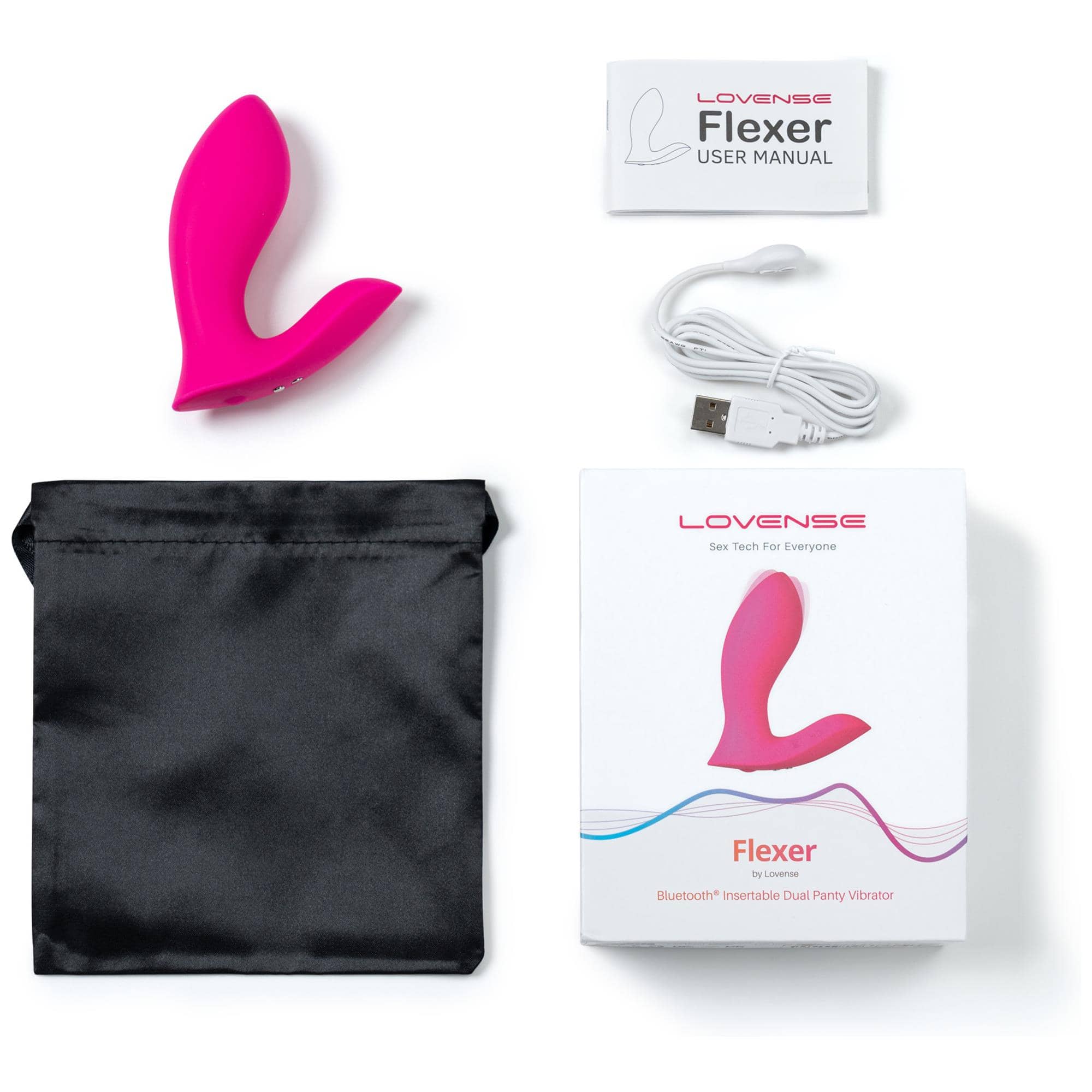 Lovense Flexer Insertable Dual Panty Vibrator Henne Lovense Flexer Insertable Dual Panty Vibrator Henne