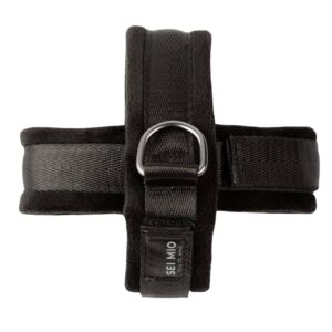 SEI MIO – Cross Purposes Over-Wrap Cross Cuff Restraints BDSM SEI MIO - Cross Purposes Over-Wrap Cross Cuff Restraints