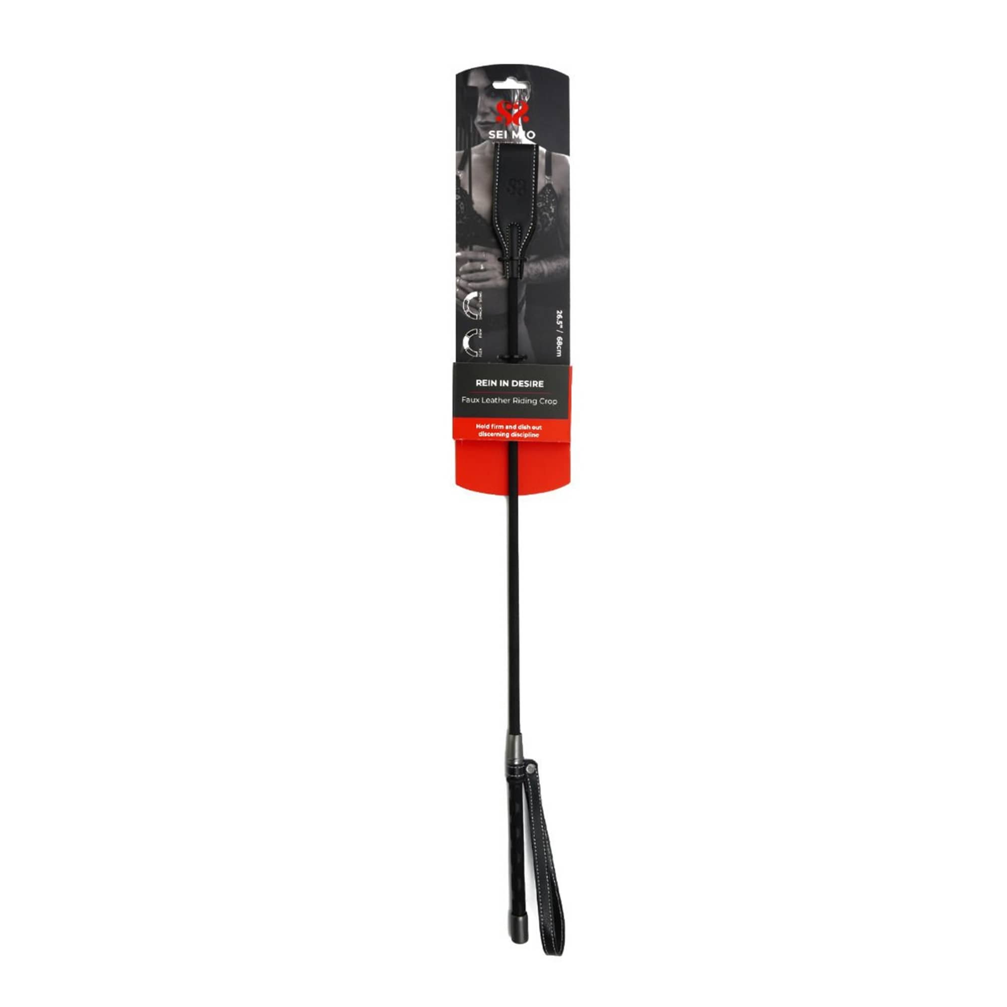 SEI MIO – Rein In Desire Faux Leather Riding Crop BDSM SEI MIO – Rein In Desire Faux Leather Riding Crop BDSM